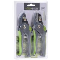 Pro Garden Tuinscharen Set 2 Stuks Snoeischaar en Heggenschaar 20cm - thumbnail