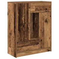 Dressoir met lades en deuren 73x31x90 cm oud hout - thumbnail