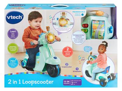 VTech 2in1 loopscooter blauw VTech 2in1 loopscooter blauw