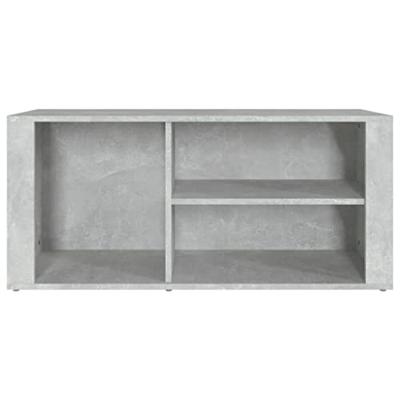 Schoenenkast 100x35x45 cm bewerkt hout betongrijs