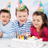 Jungle Dieren Balloons Feesthoedjes (6st) - thumbnail