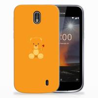 Nokia 1 Telefoonhoesje met Naam Baby Beer - thumbnail