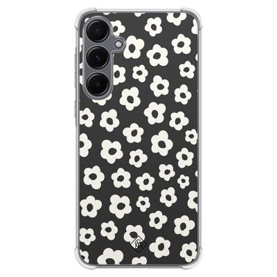 Samsung Galaxy A55 shockproof hoesje - Retro bloempjes Samsung Galaxy A55 shockproof hoesje - Retro bloempjes