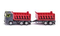 Siku vrachtwagen met kiepwagen en aanhanger 1685 - thumbnail