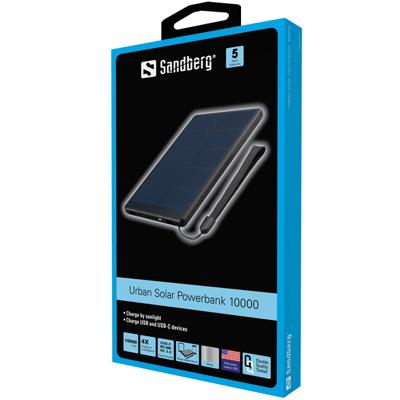 Sandberg Urban Solar Powerbank 10000 Sandberg Urban Solar Powerbank 10000