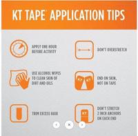 KT Tape Elastic Sports Tape Strips Beige - thumbnail