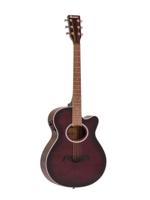 DIMAVERY AW-400 Western Guitar, redburst - thumbnail