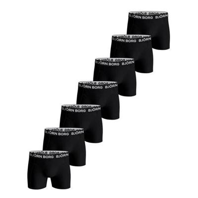 7-pack heren boxershort - Zwarte heren onderbroeken katoen - onderbroeken