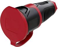 PCE 2511-src Koppeling met randaarde Rubber, Kunststof 230 V Zwart, Rood IP54 - thumbnail