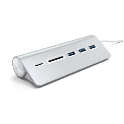 SATECHI Aluminium USB 3.0 Hub & Kaartlezer