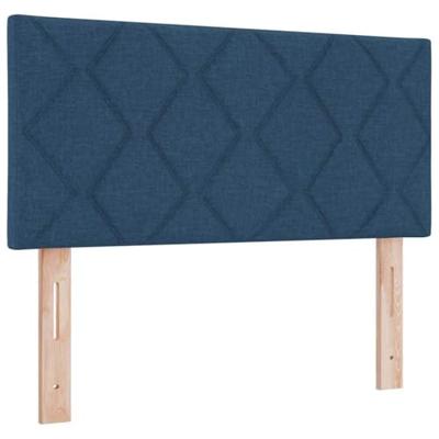 Boxspringbed met matras met matras Blauw 90 x 190 cm Stof