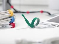 HellermannTyton Klittenband kabelbinder Om te bundelen Haak- en lusdeel (l x b) 200 mm x 12.5 mm Groen 10 stuk(s) - thumbnail