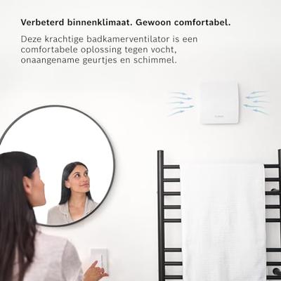 Bosch Home Comfort Fan 1500 W100 Wandventilator 230 V 95 m³/h 100 mm Bosch Home Comfort Fan 1500 W100 Wandventilator 230 V 95 m³/h 100 mm