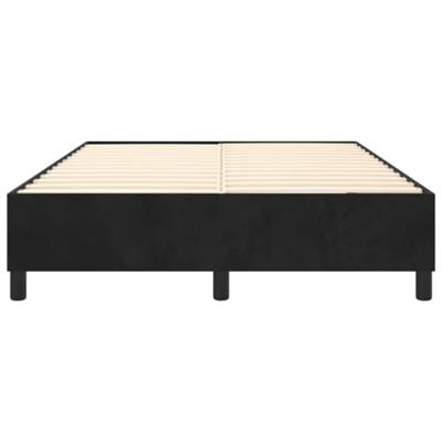 Boxspringframe fluweel zwart 140x190 cm Boxspringframe fluweel zwart 140x190 cm