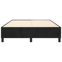 Boxspringframe fluweel zwart 140x190 cm - thumbnail