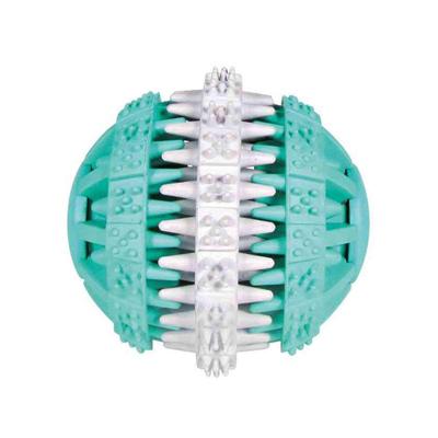 Trixie Denta leuk natuurlijke rubber mint smaak bal, 6 cm, pak van 4