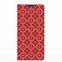 Samsung Galaxy S10 Plus Hoesje met Magneet Batik Rood - thumbnail