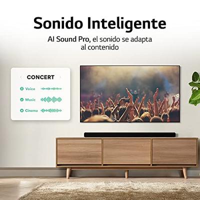 LG SP9YA Soundbar TV 520 W 5.1.2 kanalen Meridian met draadloze subwoofer, Bluetooth, DTS:X, Dolby Atmos, Dolby Digital, audio met hoge resolutie, AI Sound Pro, optische ingang, USB, HDMI in/out