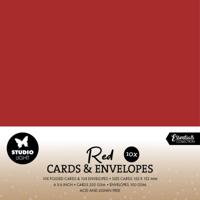 Studio Light • consumables cards & envelopes christmas red - thumbnail