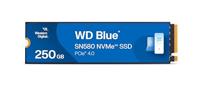 Western Digital wds250g3b0e sn580 wd blue ssd, 250 gb, m.2 nvme, pcie gen 4x4, 4000 mb/s - thumbnail