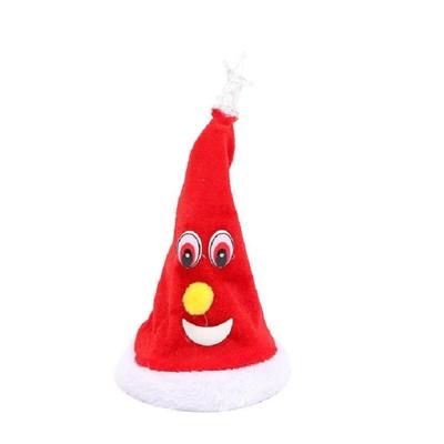 6 inch elektrische Cap kerst schommel boom hoed Kerst ornamenten rekwisieten (Shake Cap met pentagram licht) 6 inch elektrische Cap kerst schommel boom hoed Kerst ornamenten rekwisieten (Shake Cap met pentagram licht)