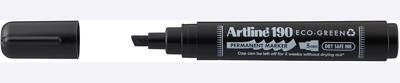 Artline permanent marker Drysafe 190 Eco-Green, 2-5 mm, schuine punt, zwart