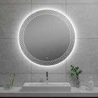 Wiesbaden Deco LED Badkamerspiegel Rond 80cm - Dimbare Verlichting - thumbnail