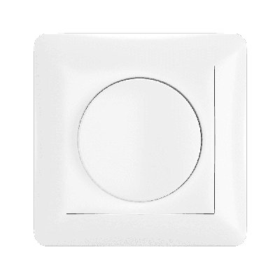 Dimmerknop incl. centraalplaat en raamwerk - Wit Dimmerknop incl. centraalplaat en raamwerk - Wit