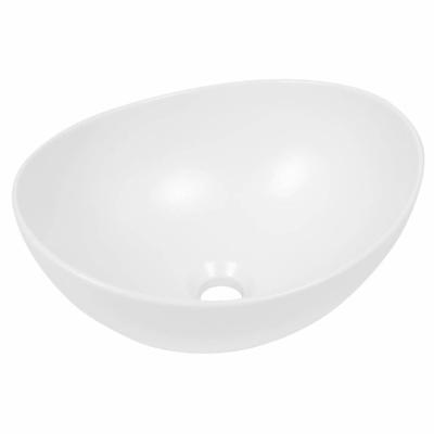 Plieger Keramische Opbouw Waskom Scale Ovaal 39X32X17.5 cm - Glans Wit