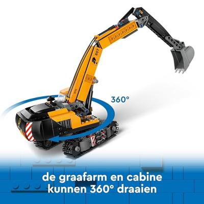LEGO city 60420 gele graafmachine - thumbnail