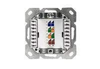 Kathrein ESN 100 Netwerkdoos Inbouw (in muur) Inzet met centraalstuk en frame CAT 6A Zuiver wit (RAL 9010) - thumbnail