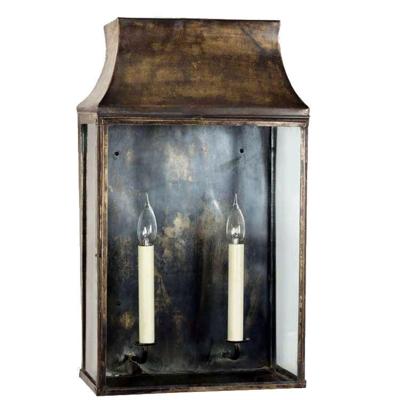 Limehouse Landelijke muurlampLarge Strathmore gepolijst nikkel (N) - 462a