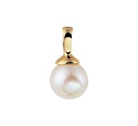 TFT Hanger Geelgoud 9,5 mm met Parel van 5 mm - thumbnail
