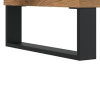 Salontafel 90x50x36,5 cm bewerkt hout artisanaal eikenkleurig - thumbnail