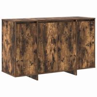 Dressoir Gerookt eiken 120 x 41 x 75 cm Bewerkt hout - thumbnail