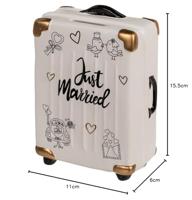Spaarpot koffer &apos;Just Married&apos; - thumbnail
