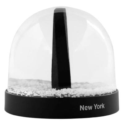 sneeuwbol City Icons New York 8,7 x 8 cm glas zwart
