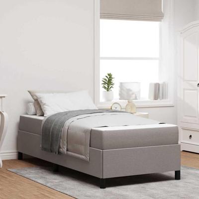 Boxspring bed Taupe en Zwart 80 x 200 cm