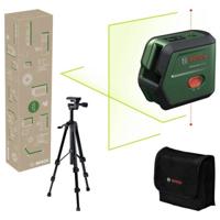 Bosch Groen AdvancedLevel 2G Set Kruislijnlaser | Geïntegreerde Li-ion batterij + Opbergetui + Statief 1,2 m - 0603663GZ1 - thumbnail