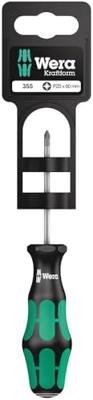 Wera 355 PZ SB Pozidriv Schroevendraaier , PZ 0 x 60 mm - 1 stuk(s) - 05100055001