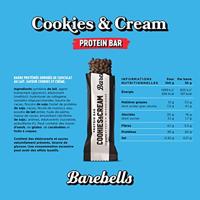 Barebells reep Original Cookies & Cream, 55 g, pak van 12 stuks - thumbnail