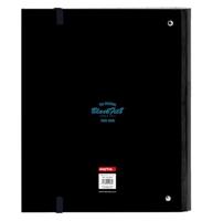 Ringmap BlackFit8 California Blauw Zwart 27 x 32 x 3.5 cm - thumbnail