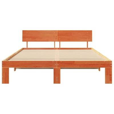 Bedframe Wasbruin 160 x 200 cm Massief grenenhout