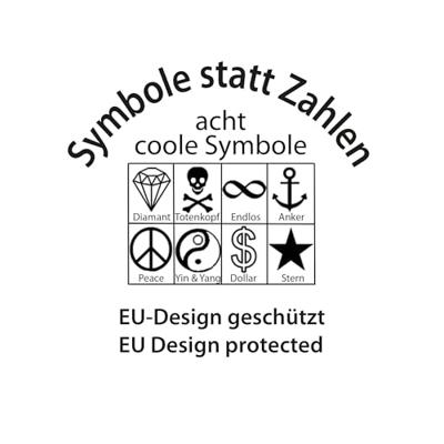 SECURITY Plus symbool-kettingslot "sks 140" chain lock sec.plus sks 140 black/reflex