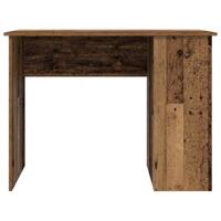 Bureau 100x55x75 cm bewerkt hout oud houtkleurig - thumbnail