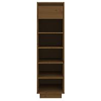 VidaXL Schoenenkast 30x34x105 cm massief grenenhout honingbruin - thumbnail