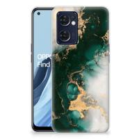 TPU Siliconen Hoesje voor OPPO Reno 7 5G | Find X5 Lite Marmer Groen - thumbnail