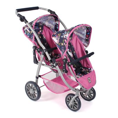 Tweeling Poppenwagen Vario - Unicorn