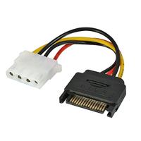 LINDY Stroom Adapterkabel [1x IDE-stroombus 4-polig - 1x SATA-stroomstekker] 0.12 m Meerdere kleuren - thumbnail