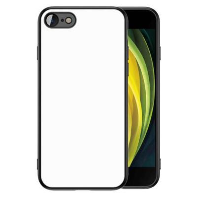 Back Cover iPhone 7/8/SE 2020/SE 2022 Telefoon Hoesje Zwart/wit